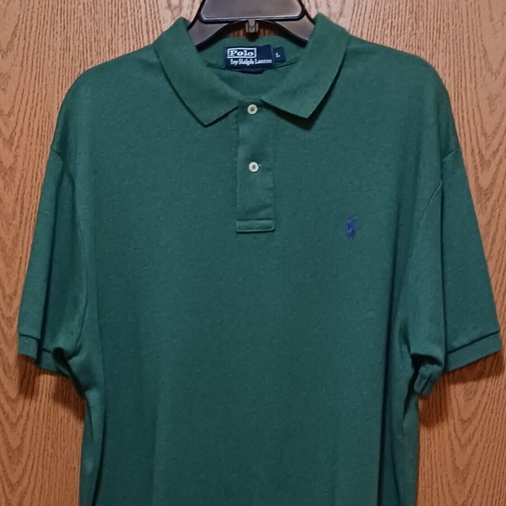 Polo (Ralph Lauren)-(Green)-(Pre-owned)-(New Condition)-(Size L)-$30.00